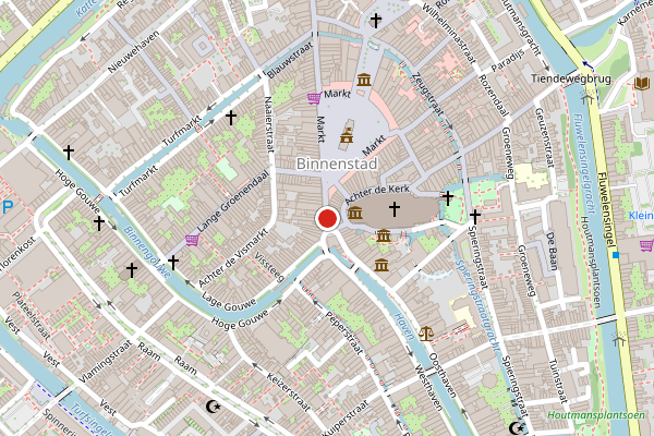 Brandweer-melding op Wijdstraat, Gouda op 27 juni, kaart-overzicht
