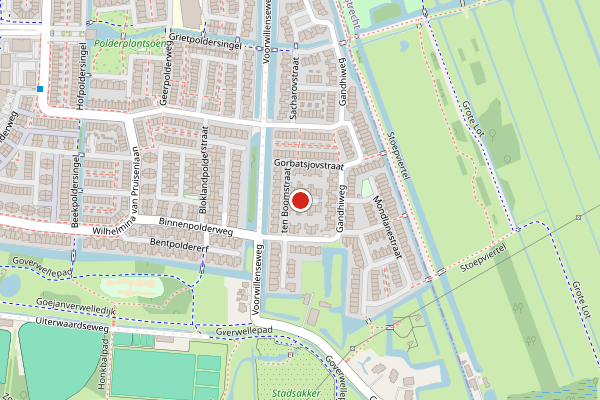 Brandweer-melding op de Clerstraat, Gouda op 27 juni, kaart-overzicht