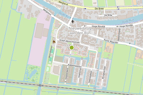 Ambulance-melding op Gravin Mariastraat, Nieuwerbrug op 28 juni, kaart-overzicht