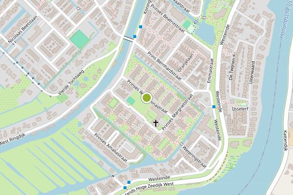 Ambulance-melding op Prinses Wilhelminastraat, Moordrecht op 28 juni, kaart-overzicht