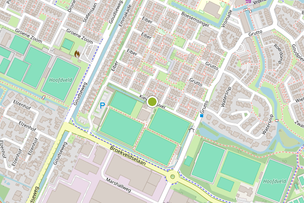 Ambulance-melding op Kievitsheuvel, Bodegraven op 28 juni, kaart-overzicht