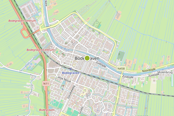 Ambulance-melding op Jumbo Vromade, Bodegraven op 28 juni, kaart-overzicht