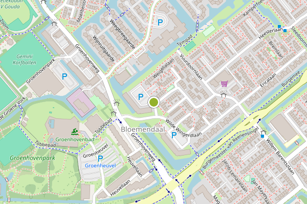 Ambulance-melding op Bosranklaan, Gouda op 30 juni, kaart-overzicht