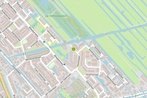 Ambulance-melding op Kievitslaan, Stolwijk op 1 juli, kaart-overzicht