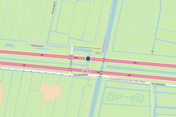Politie-melding op Bodegraven op 1 juli, kaart-overzicht