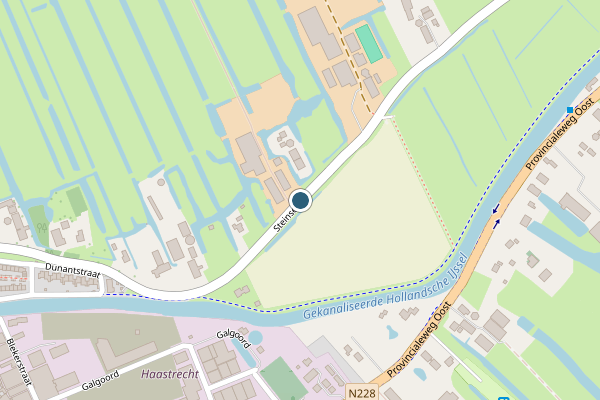 Politie-melding op Steinsedijk, Haastrecht op 5 juli, kaart-overzicht