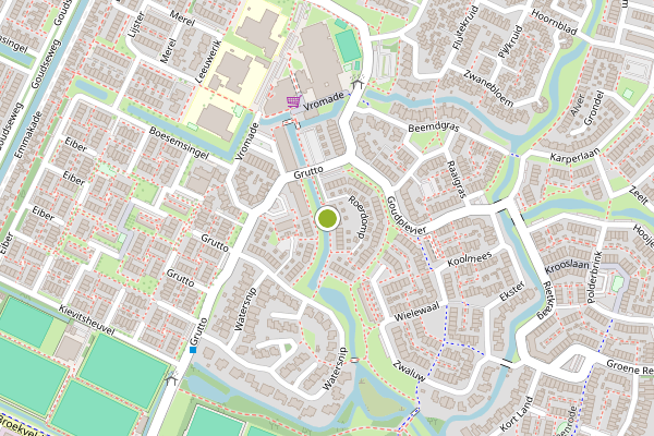 Ambulance-melding op Roerdomp, Bodegraven op 5 juli, kaart-overzicht