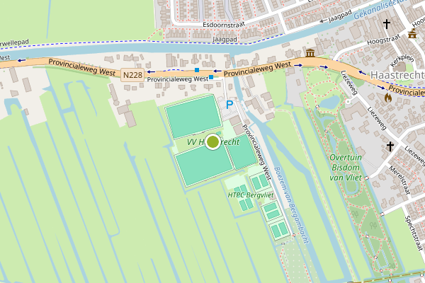 Ambulance-melding op Provincialeweg West, Haastrecht op 6 juli, kaart-overzicht