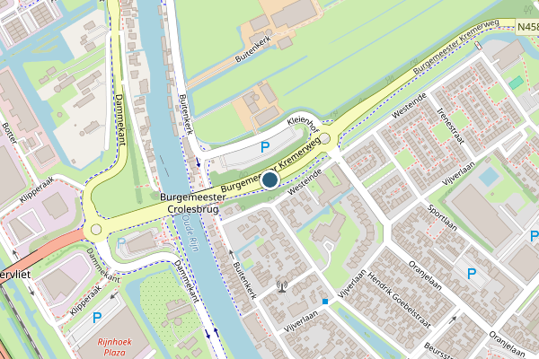 Politie-melding op Bodegraven op 5 juli, kaart-overzicht