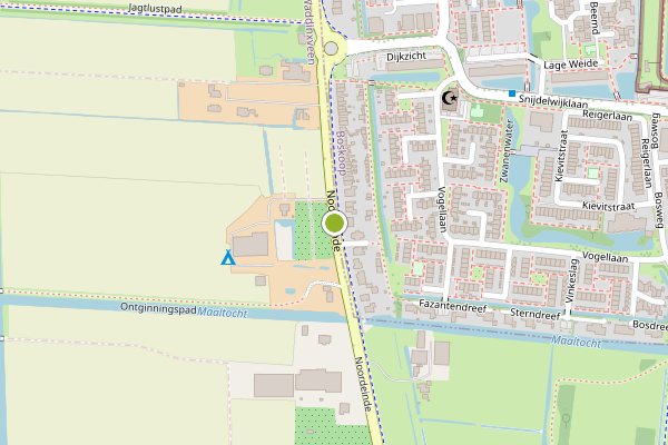 Ambulance-melding op Noordeinde, Waddinxveen op 6 juli, kaart-overzicht