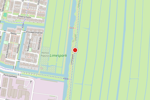 Brandweer-melding op Limespad, Bodegraven op 9 juli, kaart-overzicht