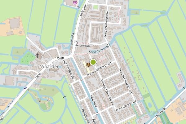Ambulance-melding op Prinses Maximalaan, Waarder op 9 juli, kaart-overzicht