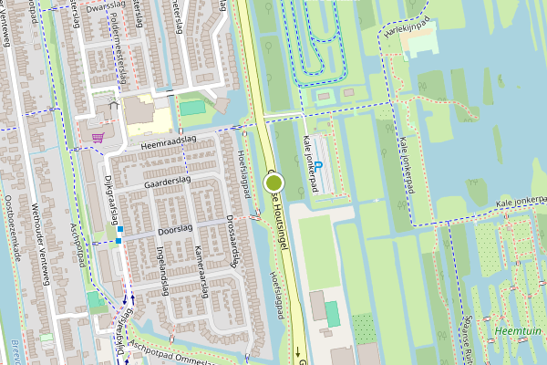 Ambulance-melding op Goudse Houtsingel, Gouda op 12 juli, kaart-overzicht