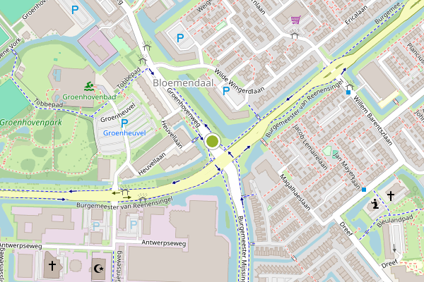 Ambulance-melding op Groenhovenweg, Gouda op 15 juli, kaart-overzicht