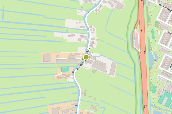 Ambulance-melding op Oud-Bodegraafseweg, Bodegraven op 17 juli, kaart-overzicht