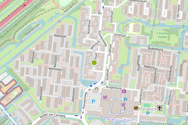 Ambulance-melding op Westhoef, Gouda op 17 juli, kaart-overzicht