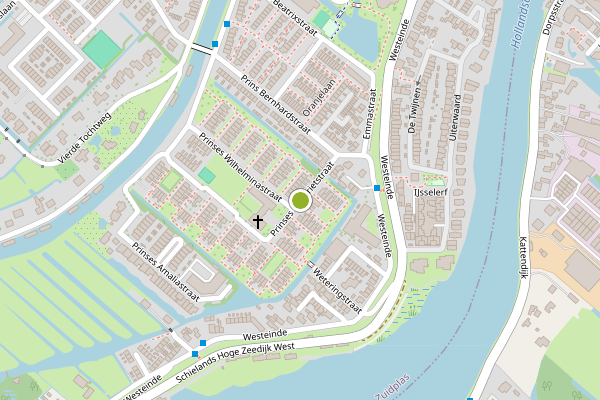 Ambulance-melding op Prinses Margrietstraat, Moordrecht op 18 juli, kaart-overzicht