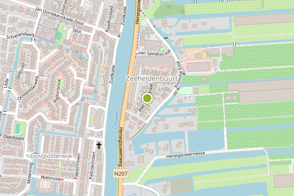 Ambulance-melding op Piet Heinstraat, Waddinxveen op 19 juli, kaart-overzicht