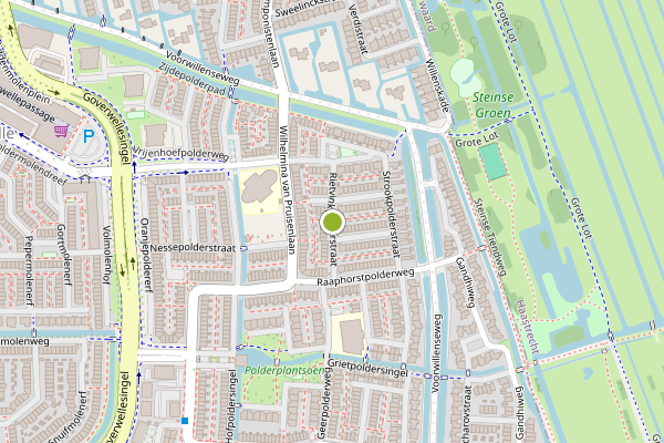 Ambulance-melding op Rietvinkpolderstraat, Gouda op 20 juli, kaart-overzicht