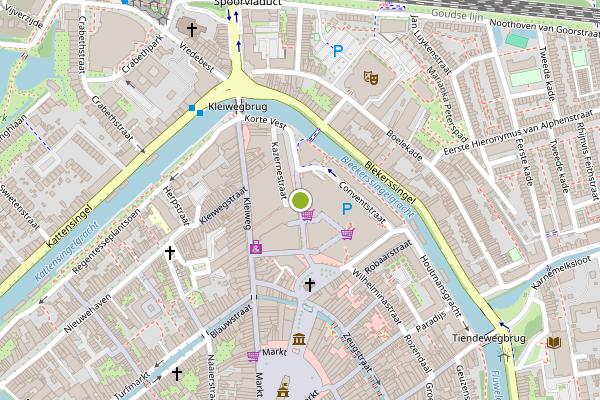 Ambulance-melding op Agnietenstraat, Gouda op 29 juli, kaart-overzicht