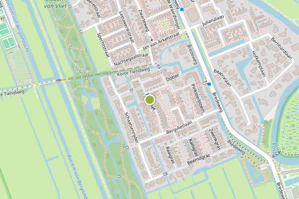 Ambulance-melding op Madelief, Haastrecht op 29 juli, kaart-overzicht