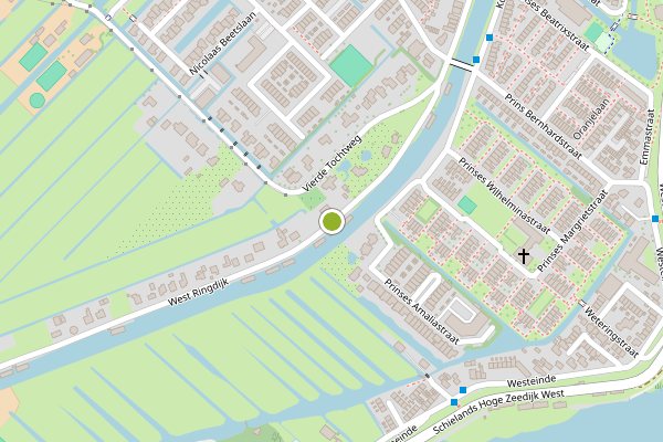 Ambulance-melding op West Ringdijk, Moordrecht op 30 juli, kaart-overzicht