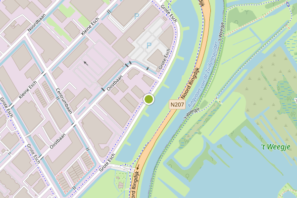 Ambulance-melding op Grote Esch, Moordrecht op 30 juli, kaart-overzicht
