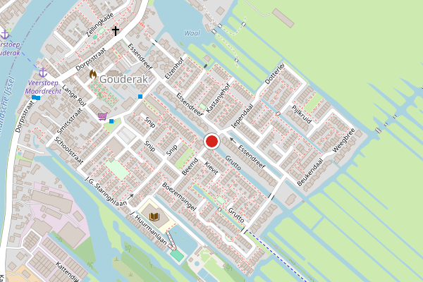 Brandweer-melding op Beemd, Gouderak op 30 juli, kaart-overzicht