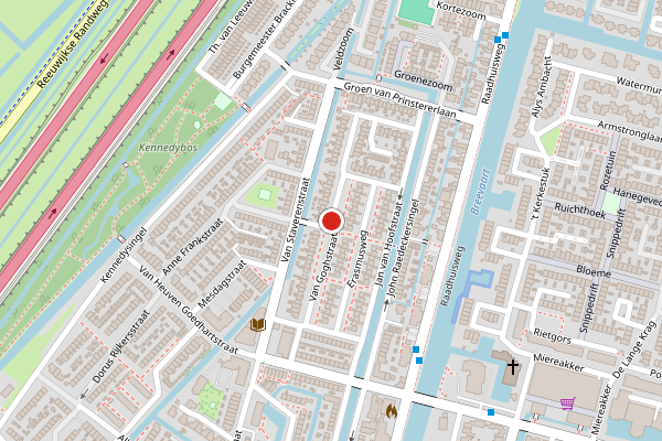 Brandweer-melding op Van Goghstraat, Reeuwijk op 1 augustus, kaart-overzicht
