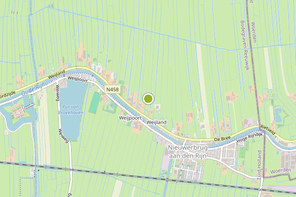 Ambulance-melding op Nieuwerbrug aan den Rijn op 1 augustus, kaart-overzicht