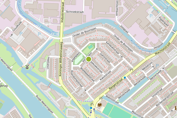 Ambulance-melding op Koekoekstraat, Gouda op 2 augustus, kaart-overzicht