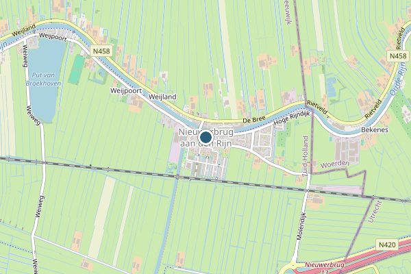 Politie-melding op Nieuwerbrug op 3 augustus, kaart-overzicht