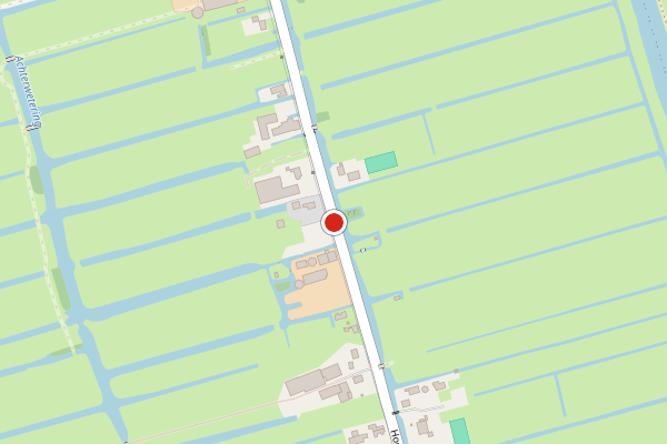 Brandweer-melding op Hoogeind, Driebruggen op 3 augustus, kaart-overzicht