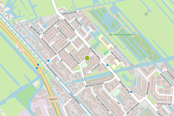 Ambulance-melding op Papaverstraat, Stolwijk op 3 augustus, kaart-overzicht
