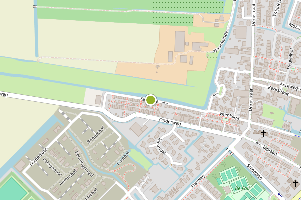 Ambulance-melding op Kleikade, Waddinxveen op 3 augustus, kaart-overzicht