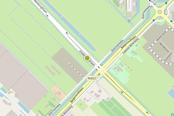 Ambulance-melding op Vredenburghlaan, Waddinxveen op 5 augustus, kaart-overzicht