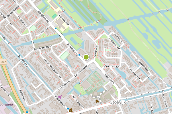 Ambulance-melding op Stolwaardplein, Stolwijk op 5 augustus, kaart-overzicht