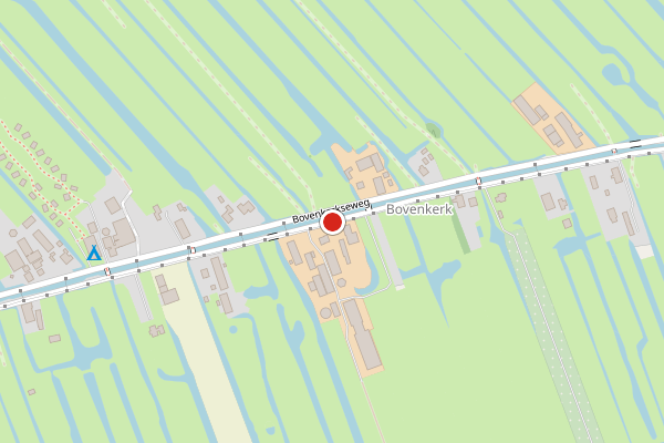 Brandweer-melding op Bovenkerkseweg, Stolwijk op 5 augustus, kaart-overzicht