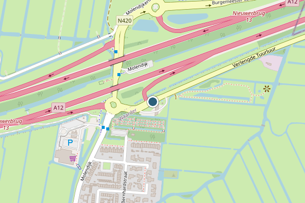 Politie-melding op Waarder op 6 augustus, kaart-overzicht