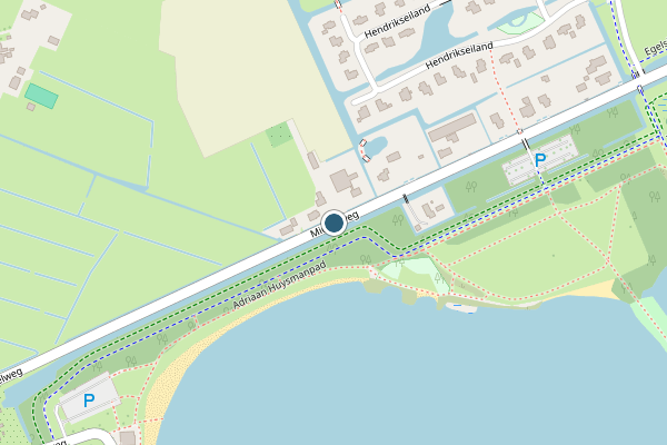 Politie-melding op Middelweg, Moordrecht op 2 juni, kaart-overzicht