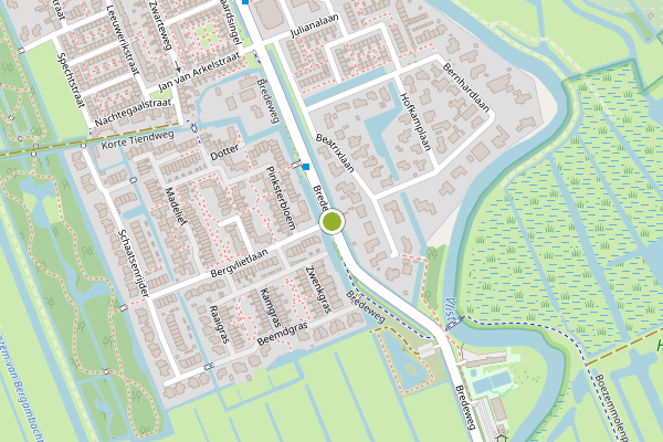 Ambulance-melding op Bredeweg, Haastrecht op 14 mei, kaart-overzicht