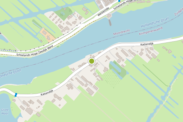 Ambulance-melding op Kattendijk, Gouderak op 21 mei, kaart-overzicht