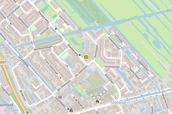 Ambulance-melding op Stolwaardplein, Stolwijk op 17 mei, kaart-overzicht