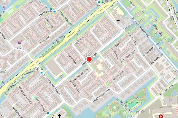 Brandweer-melding op Mercatorsingel, Gouda op 3 juni, kaart-overzicht