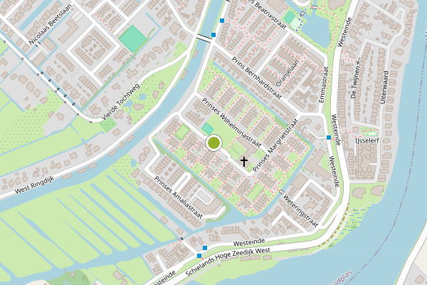 Ambulance-melding op Prinses Marijkestraat, Moordrecht op 5 juni, kaart-overzicht