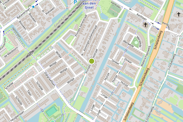 Ambulance-melding op Prinses Beatrixstraat, Moordrecht op 7 juni, kaart-overzicht