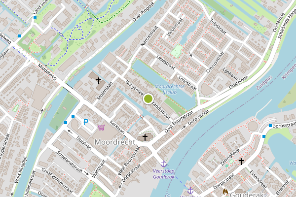 Ambulance-melding op Burgemeester Brandtstraat, Moordrecht op 9 juni, kaart-overzicht