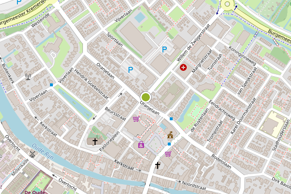 Ambulance-melding op Willem de Zwijgerstraat, Bodegraven op 12 juni, kaart-overzicht