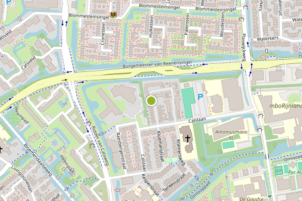 Ambulance-melding op van de Puttestraat, Gouda op 13 juni, kaart-overzicht