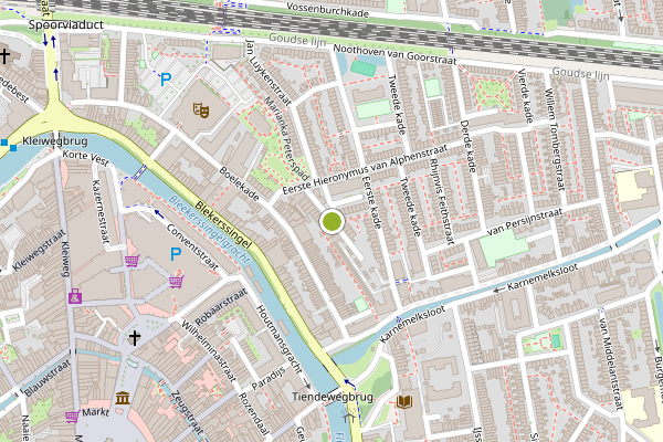 Ambulance-melding op Jan Verzwollestraat, Gouda op 15 juni, kaart-overzicht